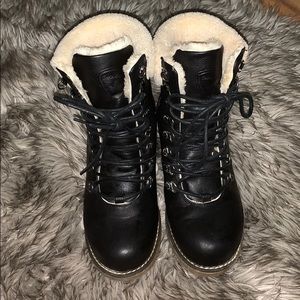 Cozy fur lined winter boots